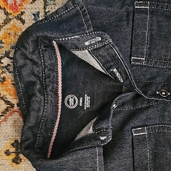 denim button-up long sleeve size 4t layering shirt/jacket for kids casual look - Picture 2 of 4